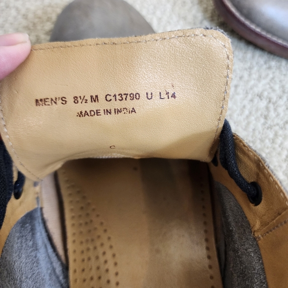 Cole Haan Grey Low Cut Leather Dress Shoes  Size 8.5 M Chukka - Picture 11 of 11